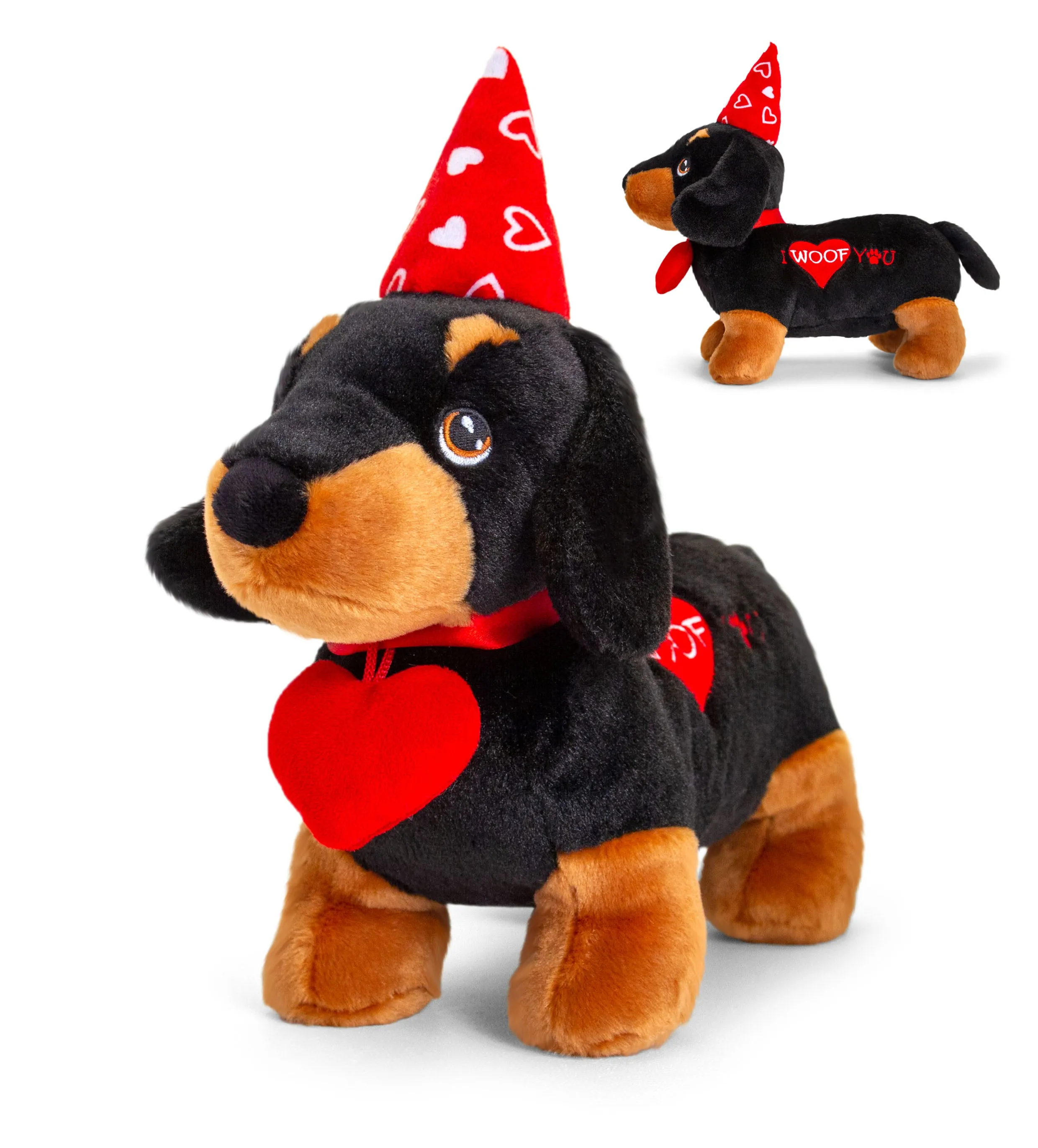 25cm Valentines Dachshund Plush