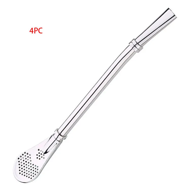 304 Stainless Steel Residue Filter Straws Spoon