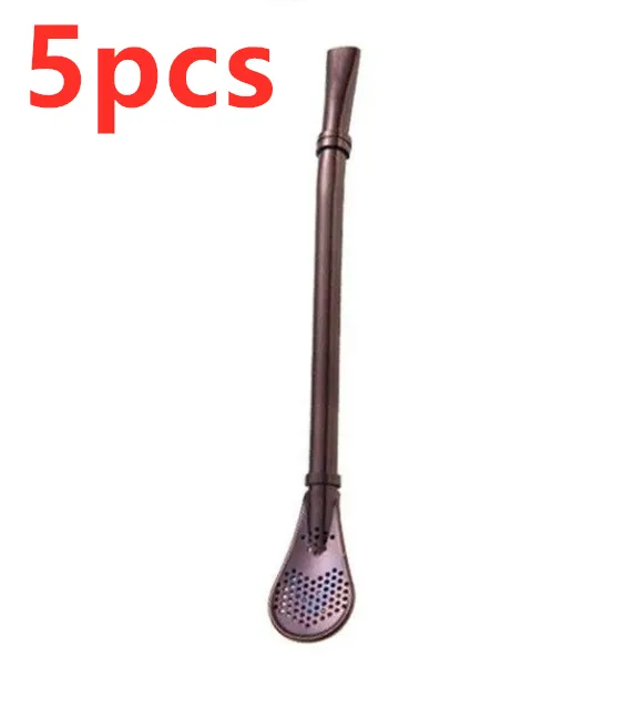 304 Stainless Steel Residue Filter Straws Spoon