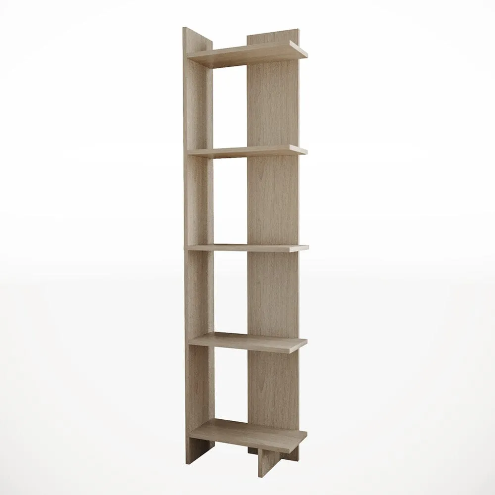 5 Tier Bookshelf Shelf Storage Shelving Unit Corner Rack Display Stand