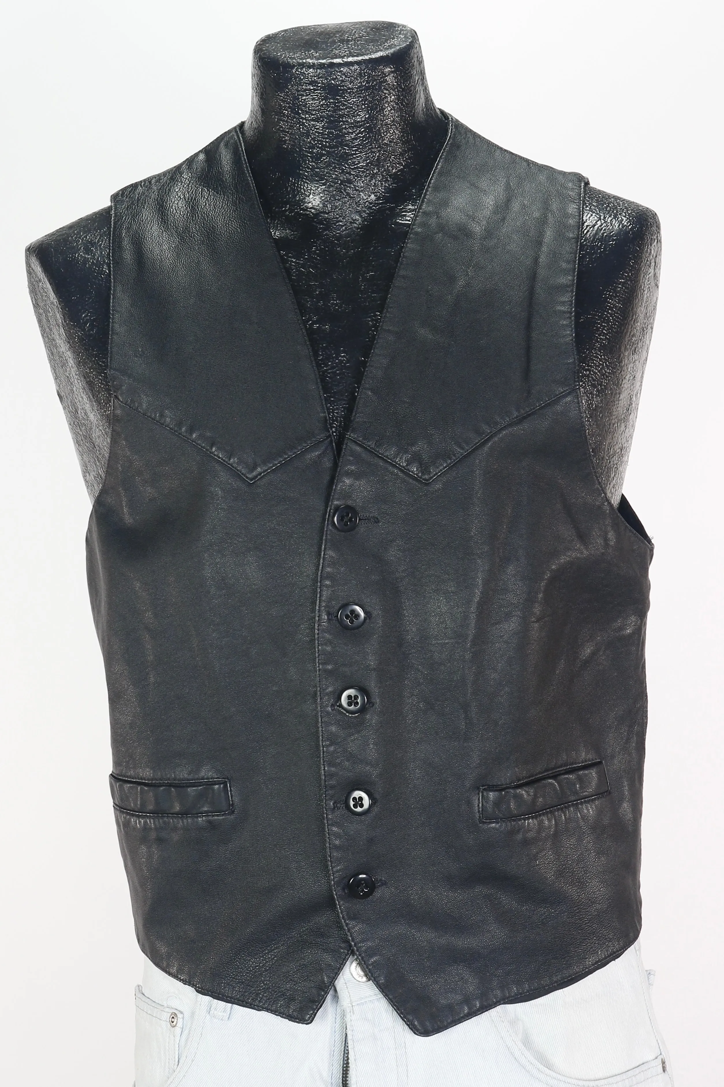 90s Phase II Leather Vest           M