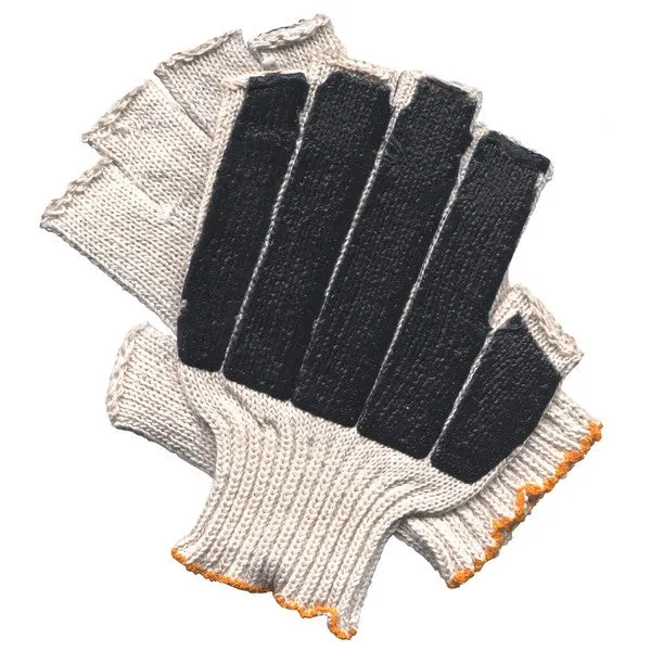 9679LM MCR Safety Fingerless Gloves, Large, Cotton Polyester Blend, Natural