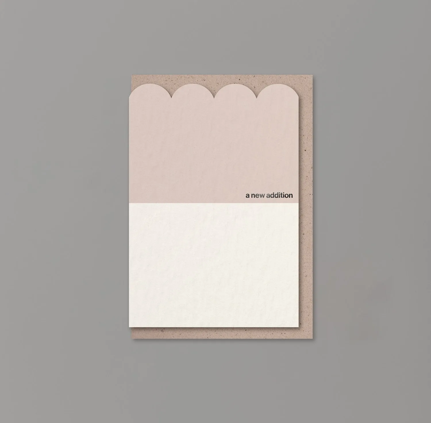 A New Addition Card | Scallop & Foil | by Kinshipped