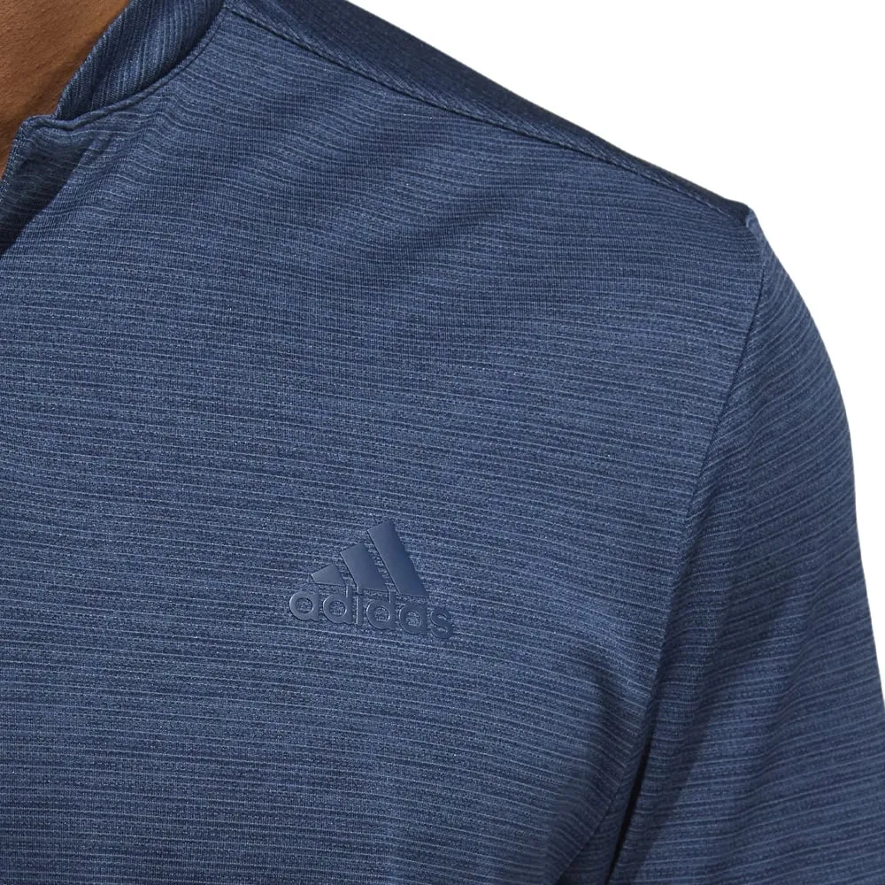 adidas Texture Stripe Polo Shirt - Collegiate Navy/Crew Navy