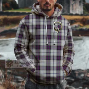 Alexander of Menstry Dress Tartan Cotton Hoodie with Family Crest