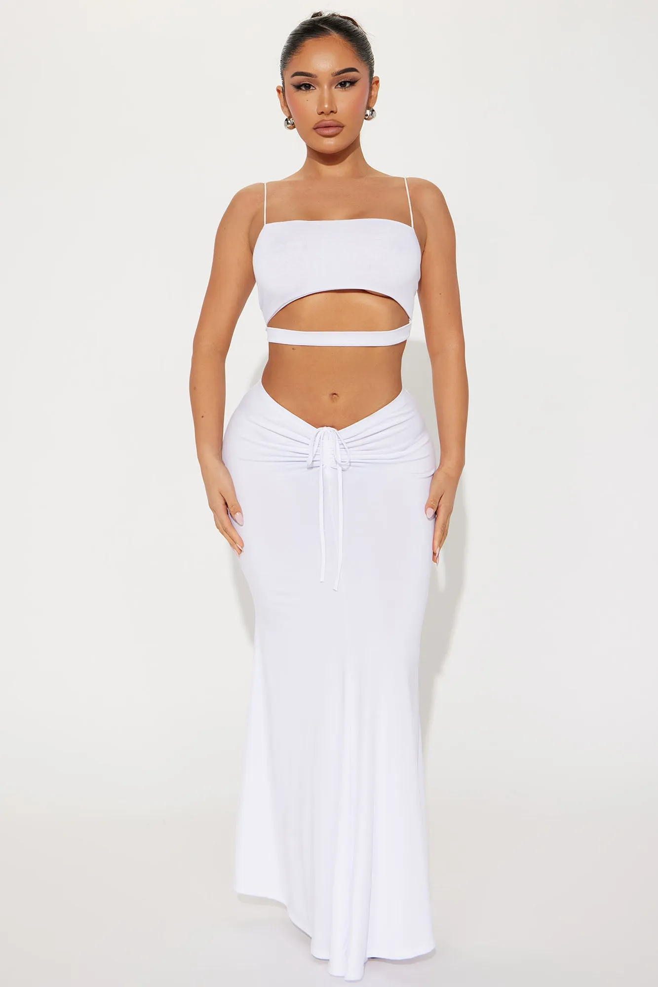 All You Wanted Maxi Skirt - White