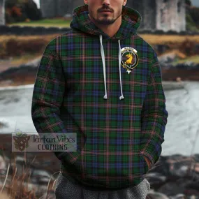 Allison Tartan Cotton Hoodie with Family Crest