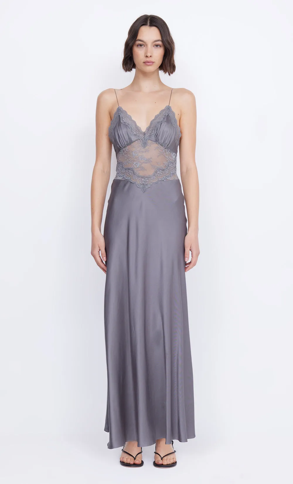 AMORAS MAXI DRESS - GREY