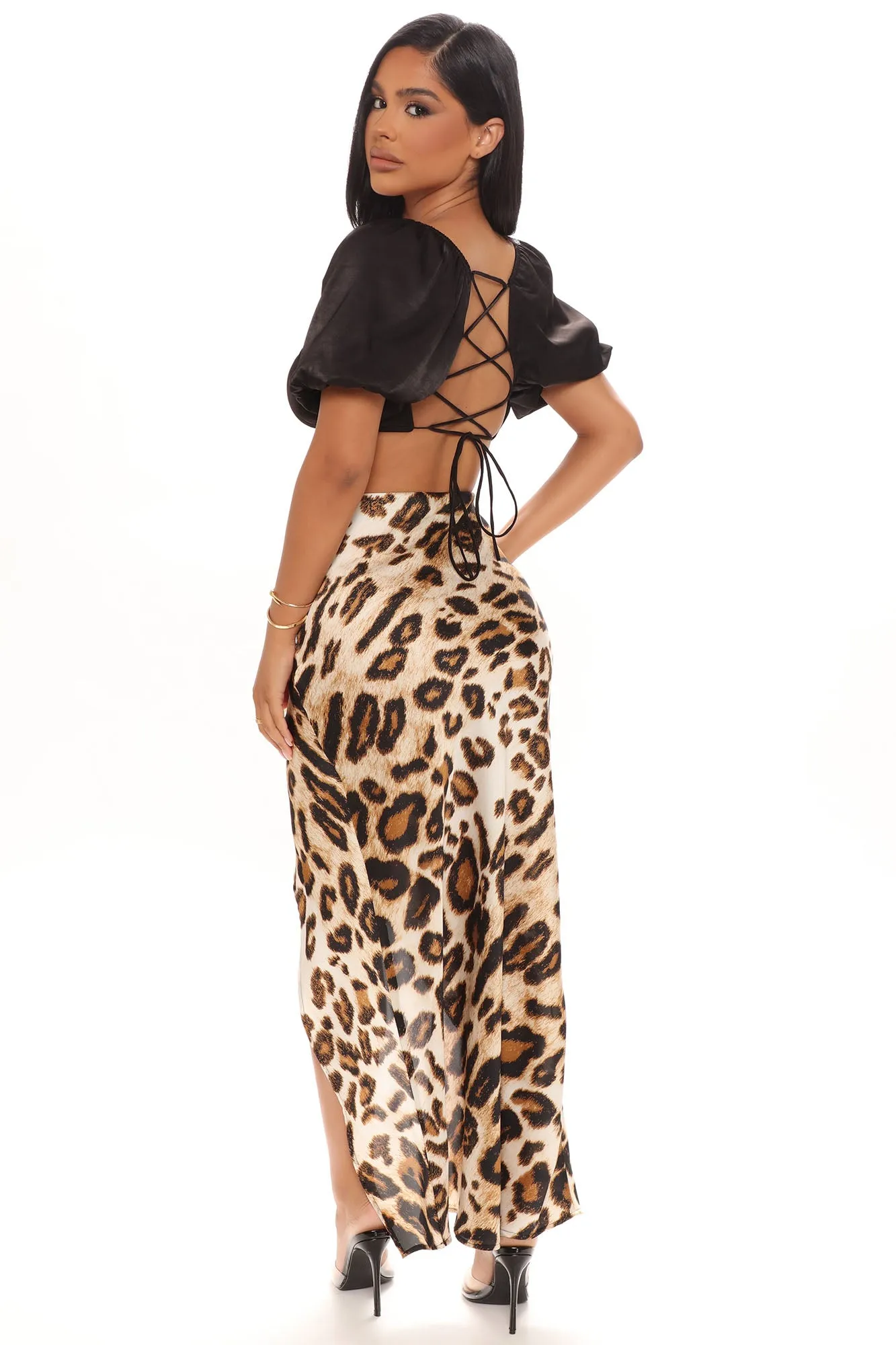 Animal Instinct Leopard Maxi Skirt - Leopard