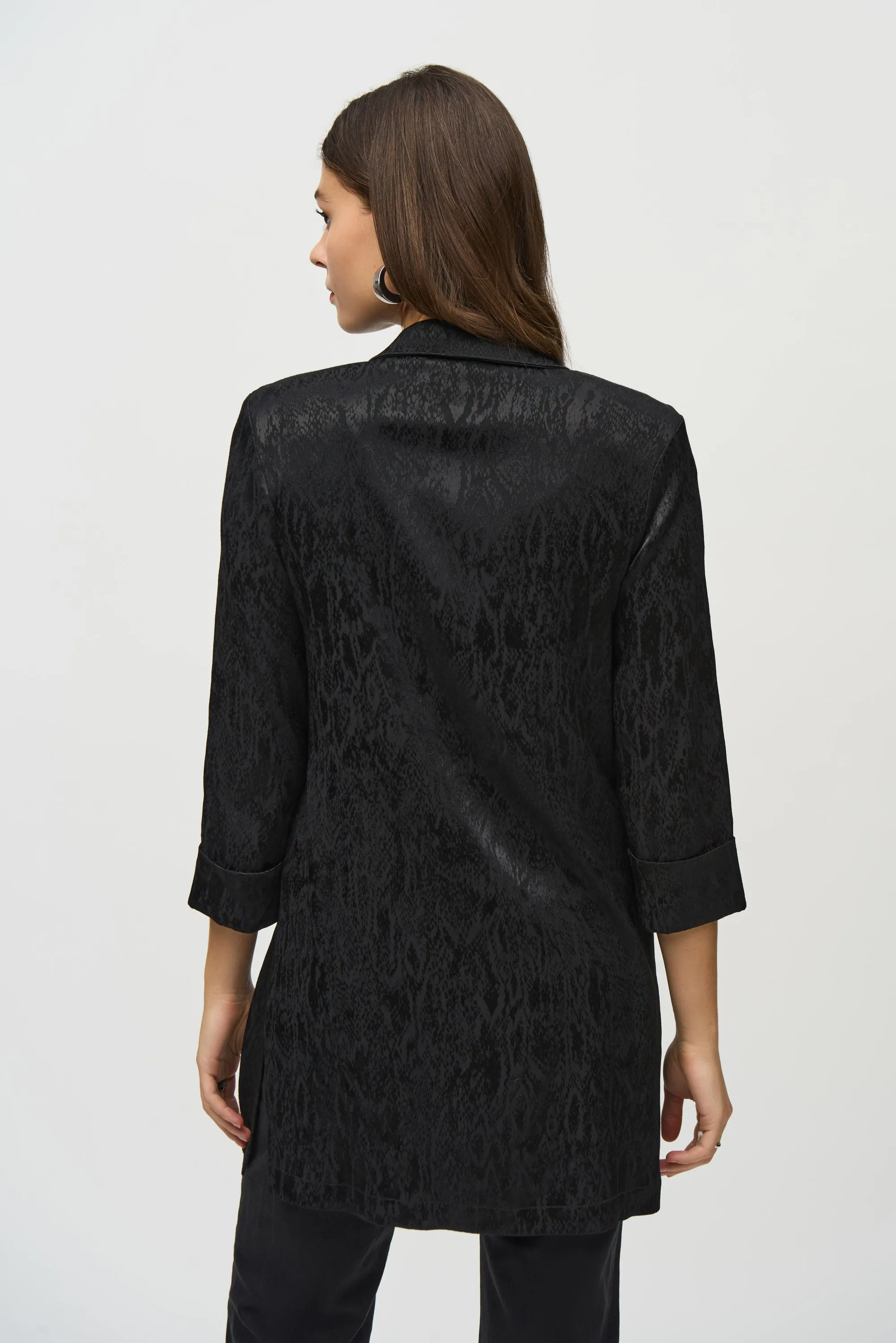 ANIMAL JACQUARD LONG JACKET