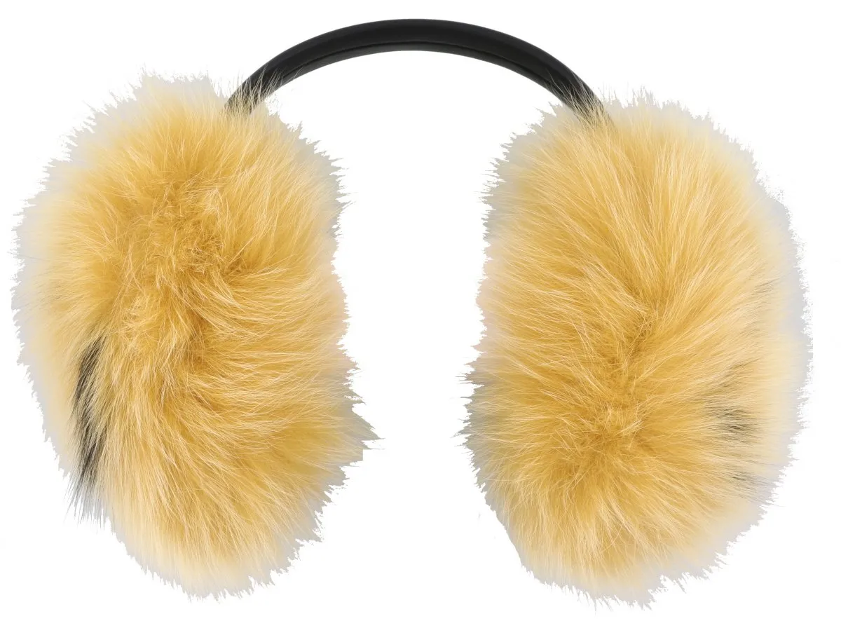 Anya Hindmarch Smiley Fur Ear Muffs