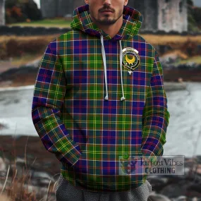 Arnott Tartan Cotton Hoodie with Family Crest