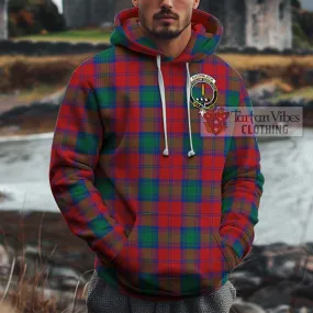 Auchinleck (Affleck) Tartan Cotton Hoodie with Family Crest