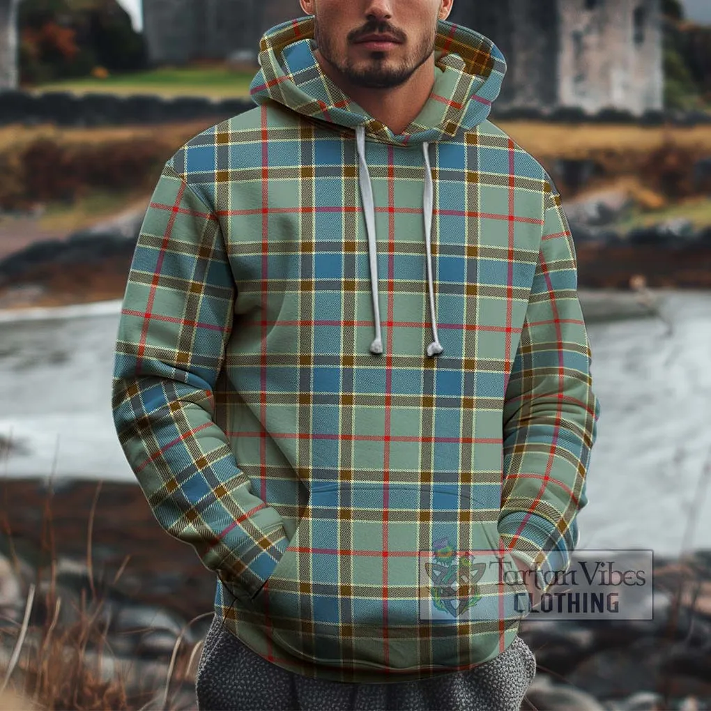 Balfour Blue Tartan Cotton Hoodie