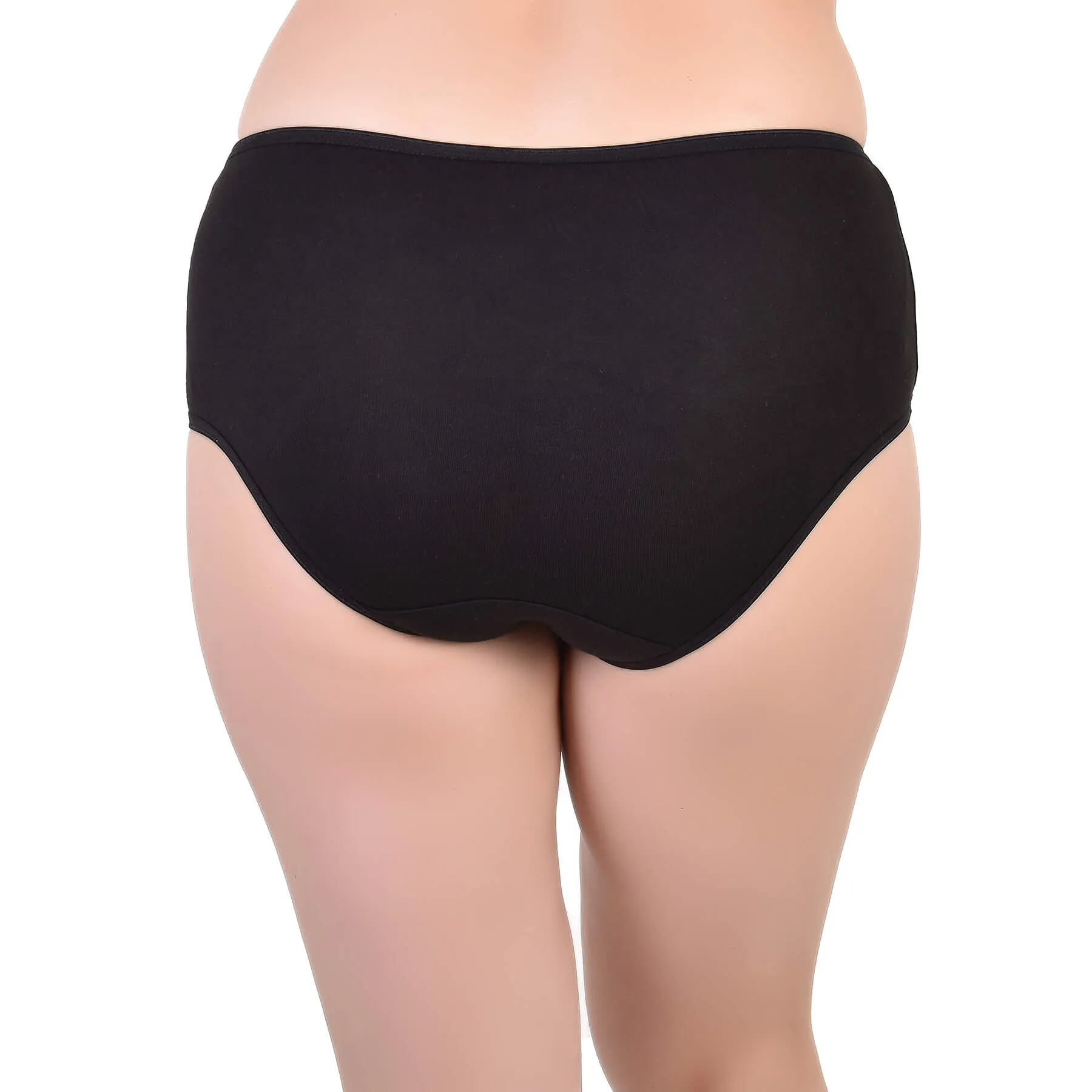 Bamboology Trends Bamboo fabric women's hipster panty | peach and black | set of 2