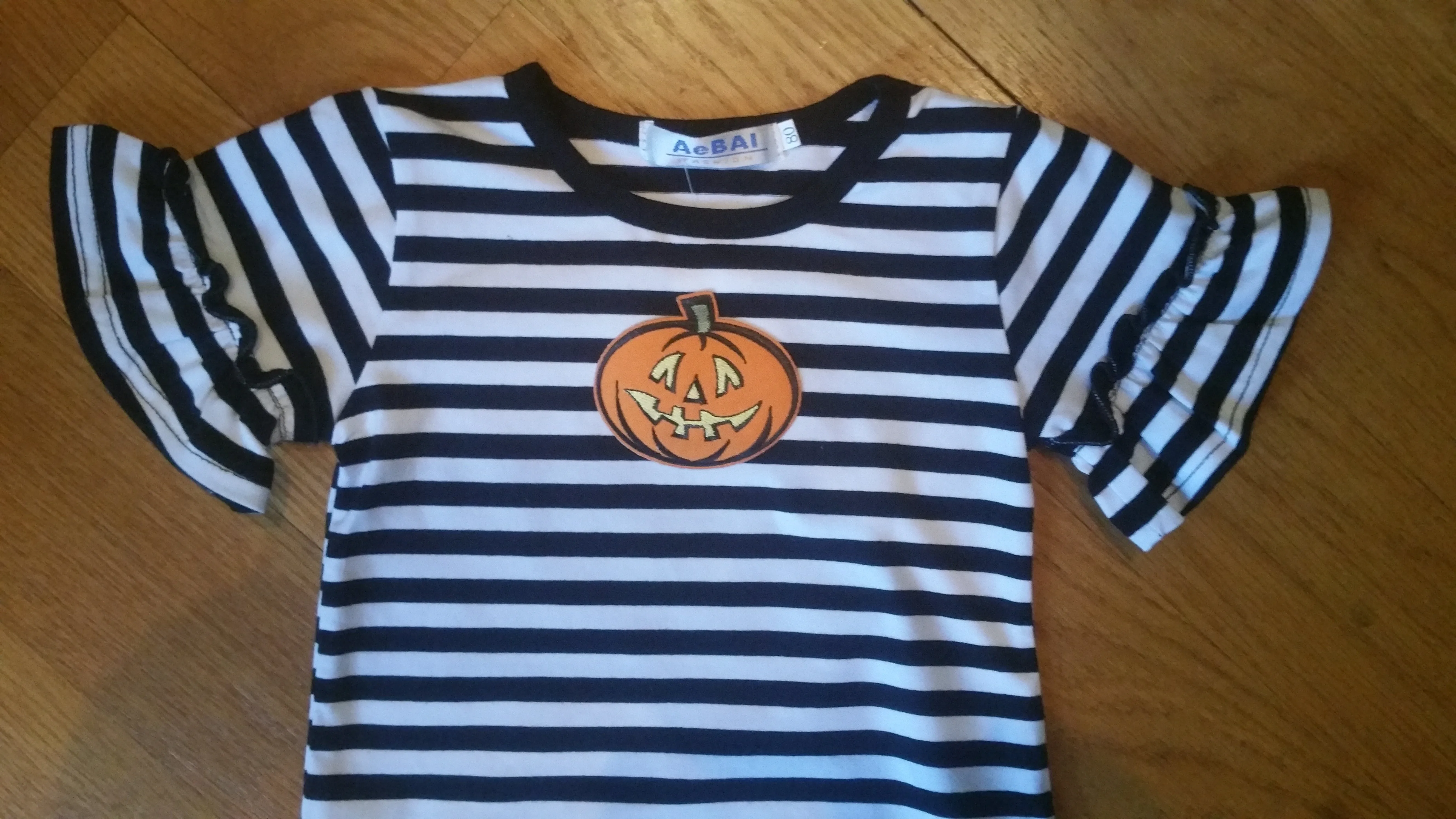 Black Striped Halloween Dress