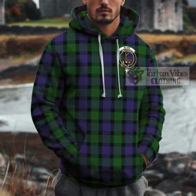 Blair Tartan Cotton Hoodie with Family Crest