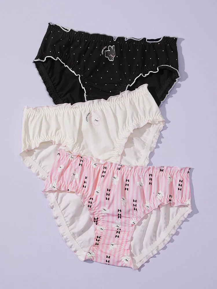 Bow Bunny Underwear Set of 3