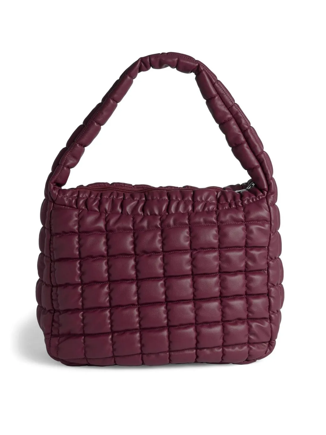 Bradley Pillow Puffer Shoulder Bag - Wine