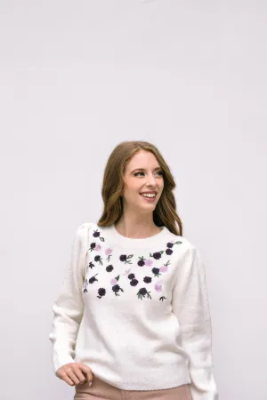 Brinley Floral Embroidered Sweater