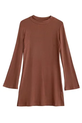 Brown Rib Dress