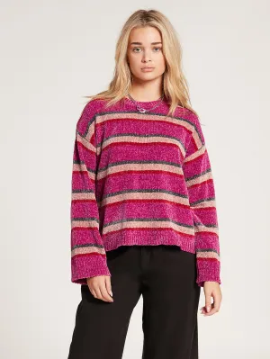 Bubble Tea Striped Sweater - Acai