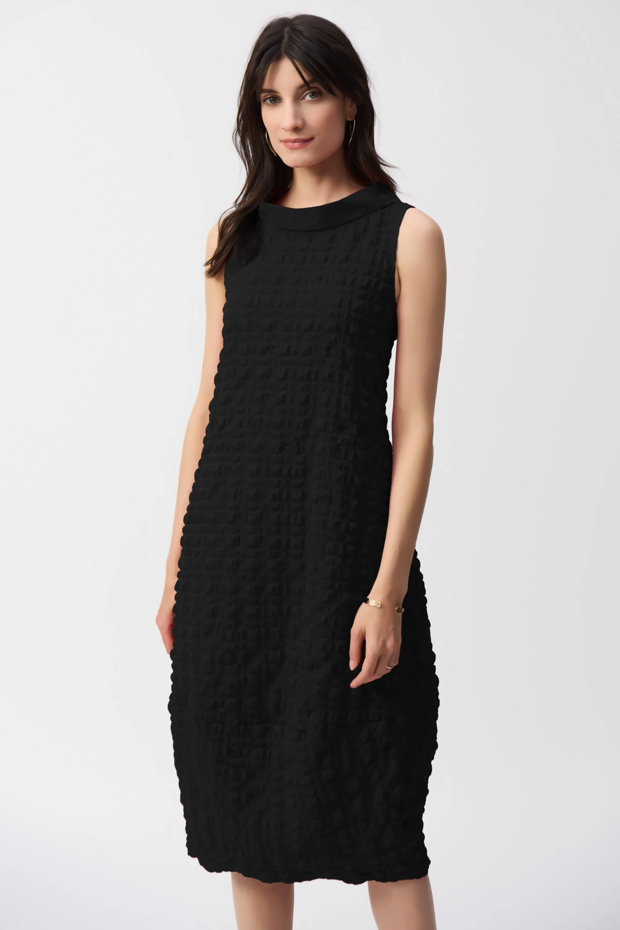 BUBBLE TEXTURED COCOON DRESS