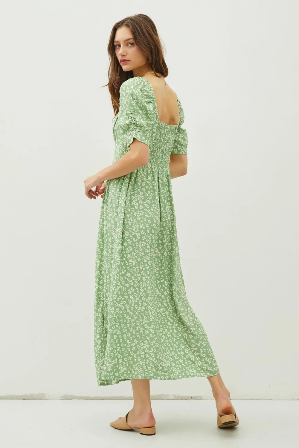 Cap Sleeve Summer Maxi Dress