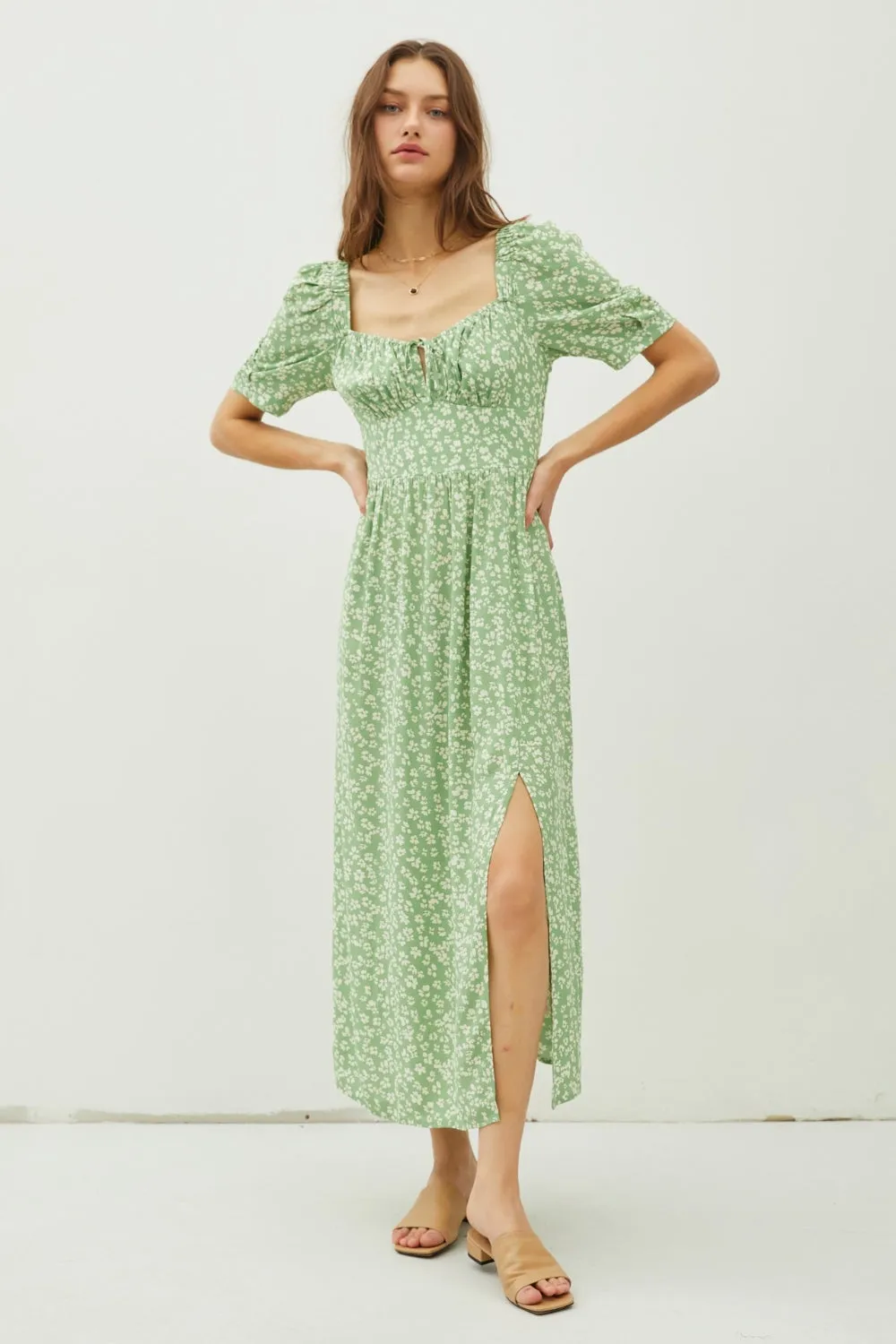 Cap Sleeve Summer Maxi Dress