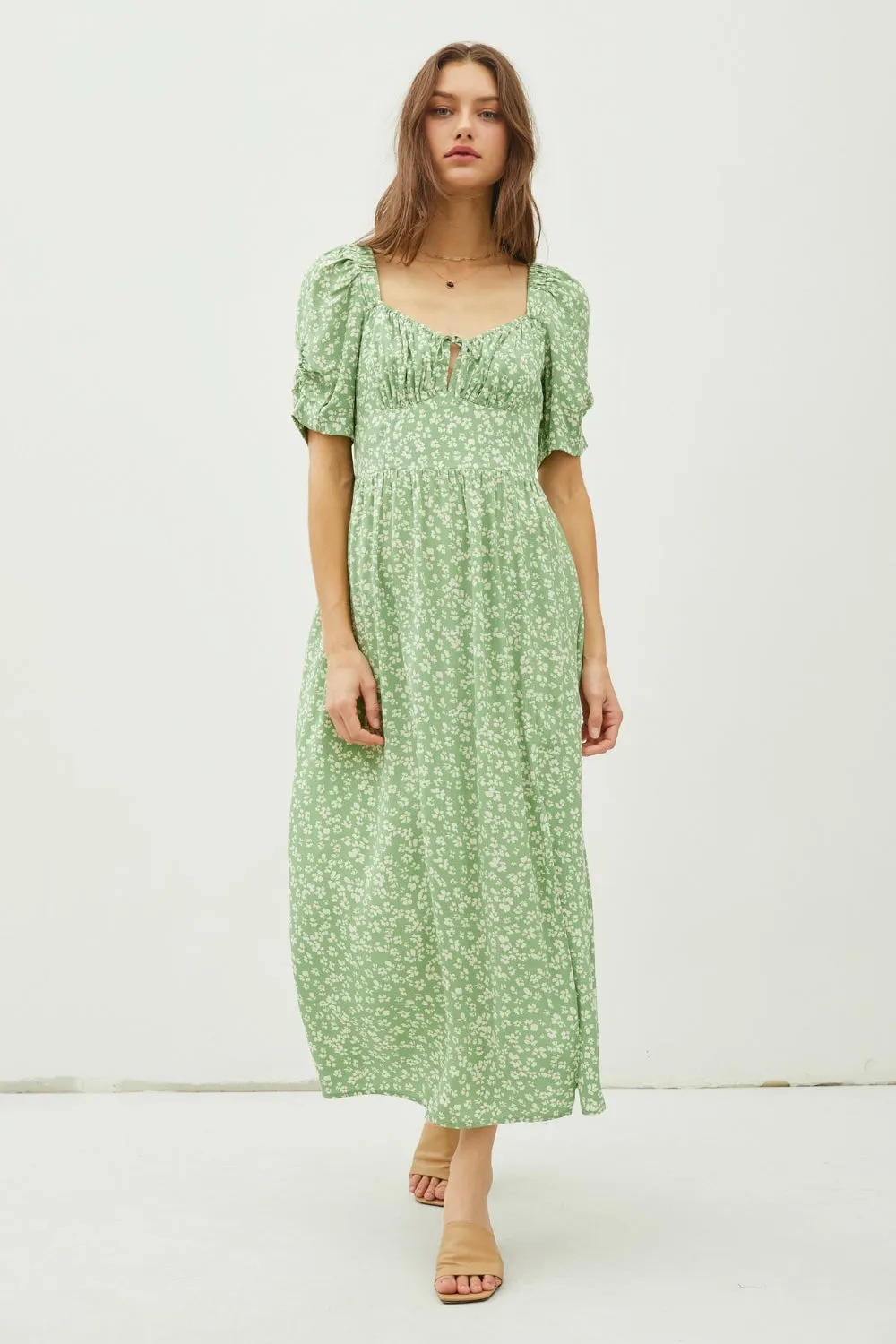 Cap Sleeve Summer Maxi Dress