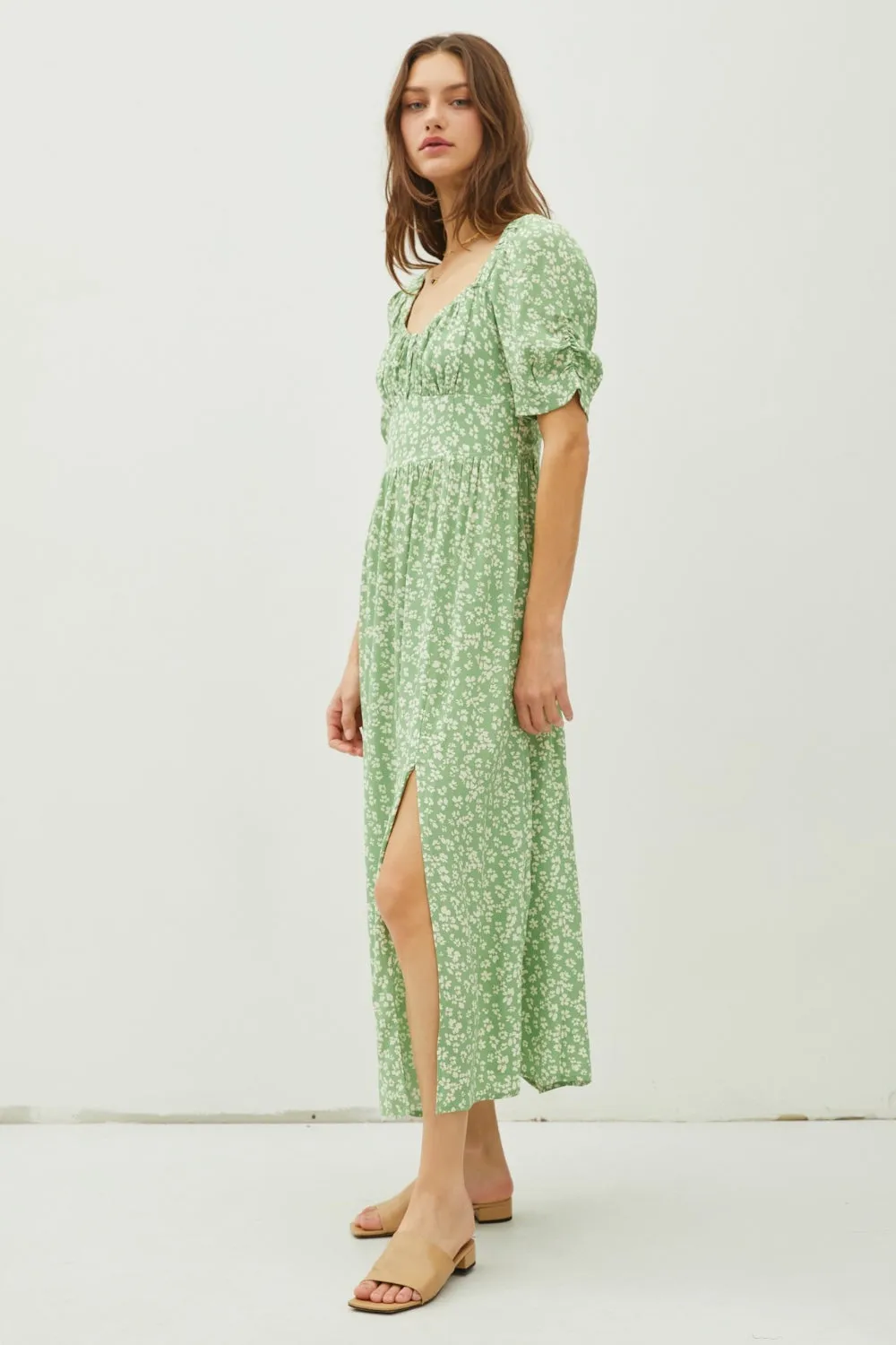 Cap Sleeve Summer Maxi Dress