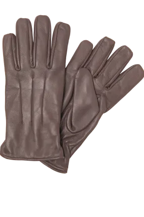 Classic Leather Gloves - Brown