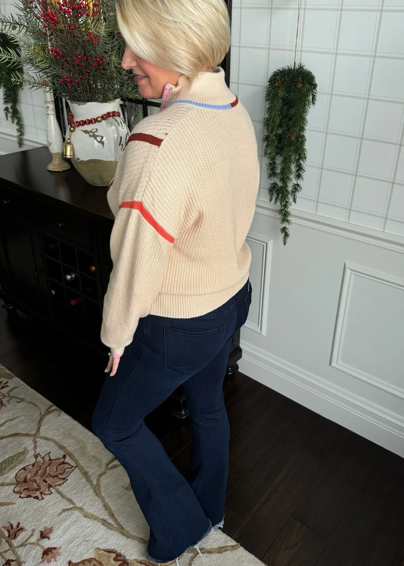 Colorline Half Zip Sweater