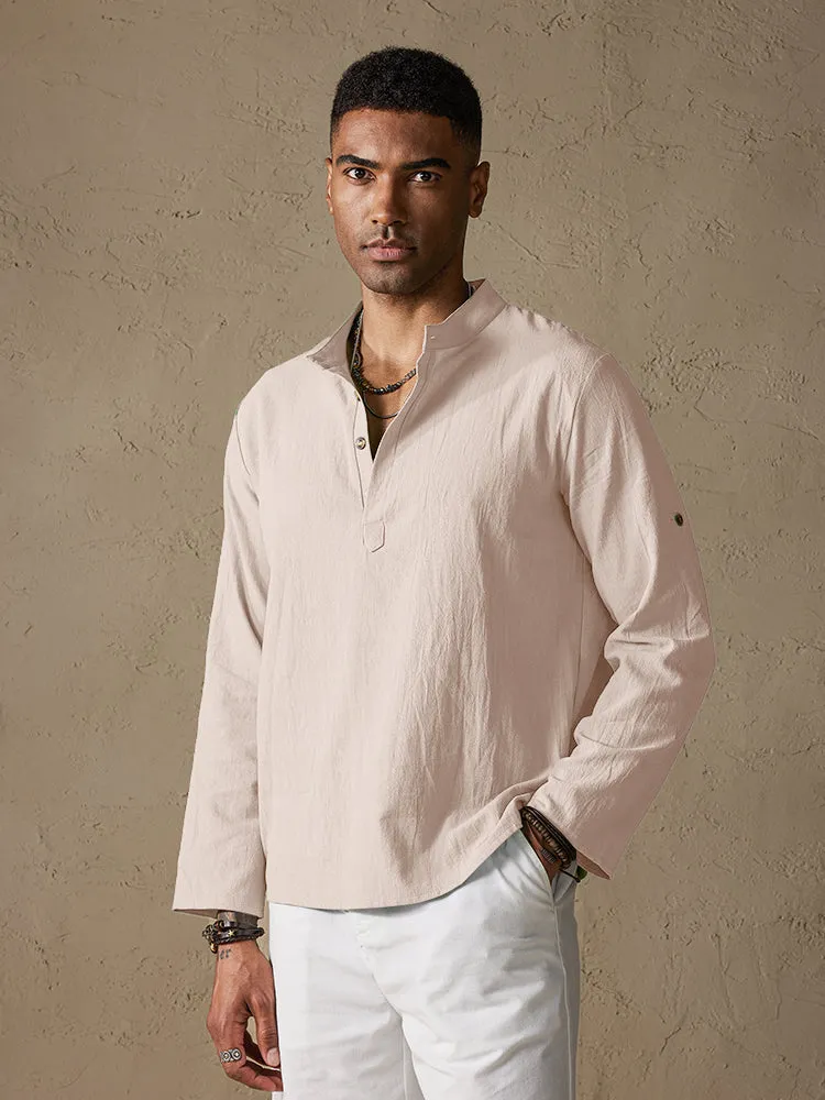 Cotton Style Long Sleeve Botton Shirt