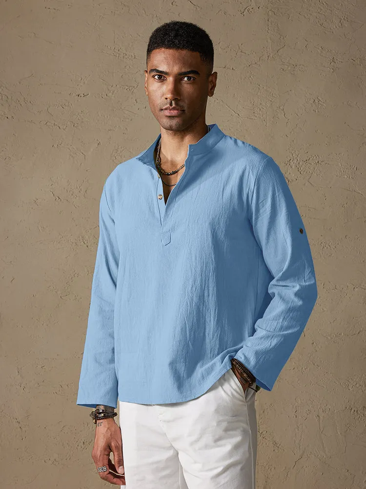 Cotton Style Long Sleeve Botton Shirt