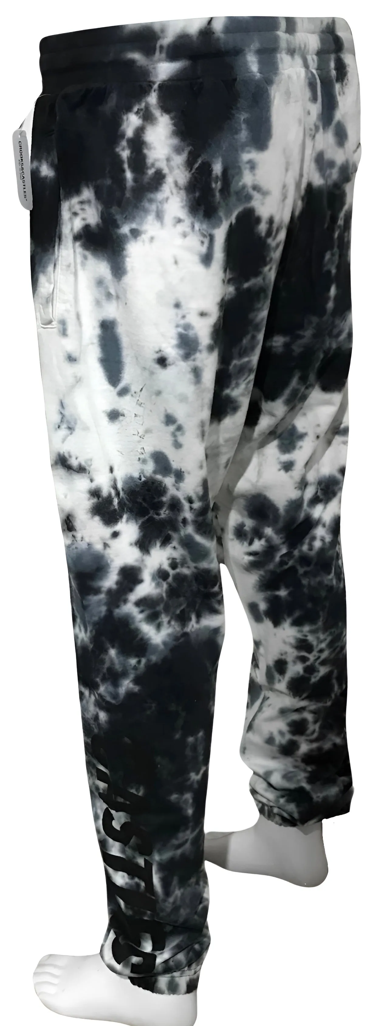 ^CROOKS & CASTLES^ (BLUE-MULTI) *TIE DYE DEATH ROW* JOGGER SWEATPANTS (COLLABS)