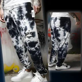 ^CROOKS & CASTLES^ (BLUE-MULTI) *TIE DYE DEATH ROW* JOGGER SWEATPANTS (COLLABS)