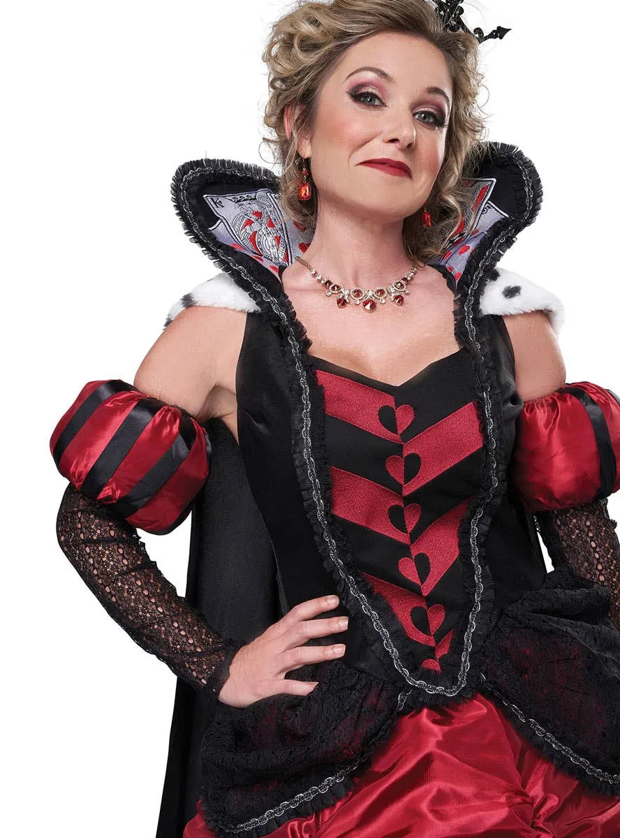 Dark Queen Of Hearts Deluxe Womens Storybook Costume