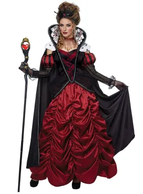 Dark Queen Of Hearts Deluxe Womens Storybook Costume