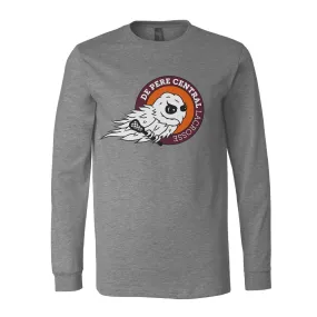 De Pere Central Lacrosse - Long Sleeve Tee - Ghostbirds Logo