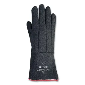 DISP N WOVEN HEAT RESISTANT- 14" LONG- DZ1 - Heat-Resistant Gloves, 14 in L, Black, 1 Dozen