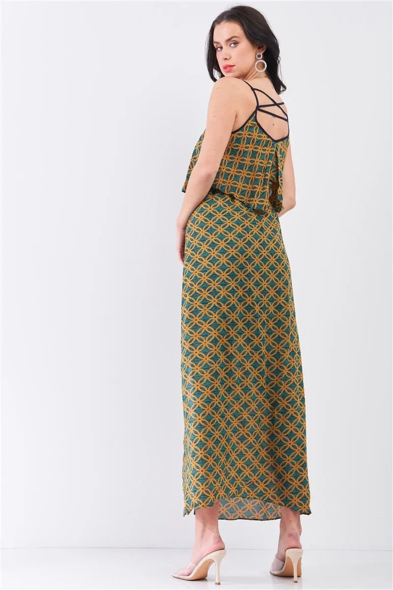 Dora Multi Printed Maxi Dress