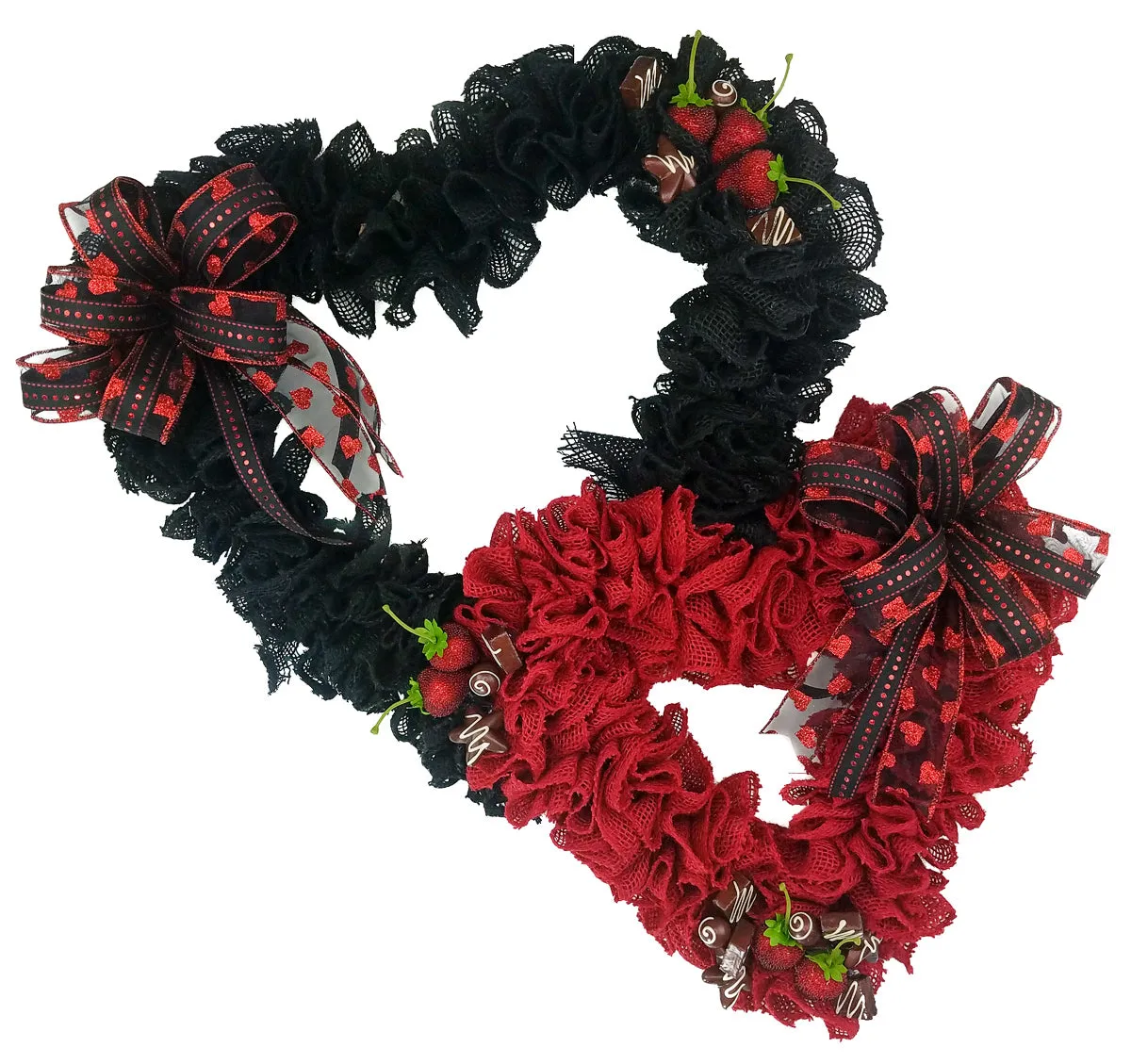 Double Heart Valentine Wreath