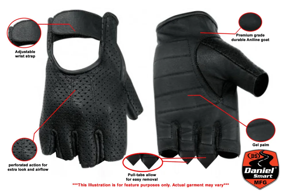 DS14 Perforated Fingerless Glove