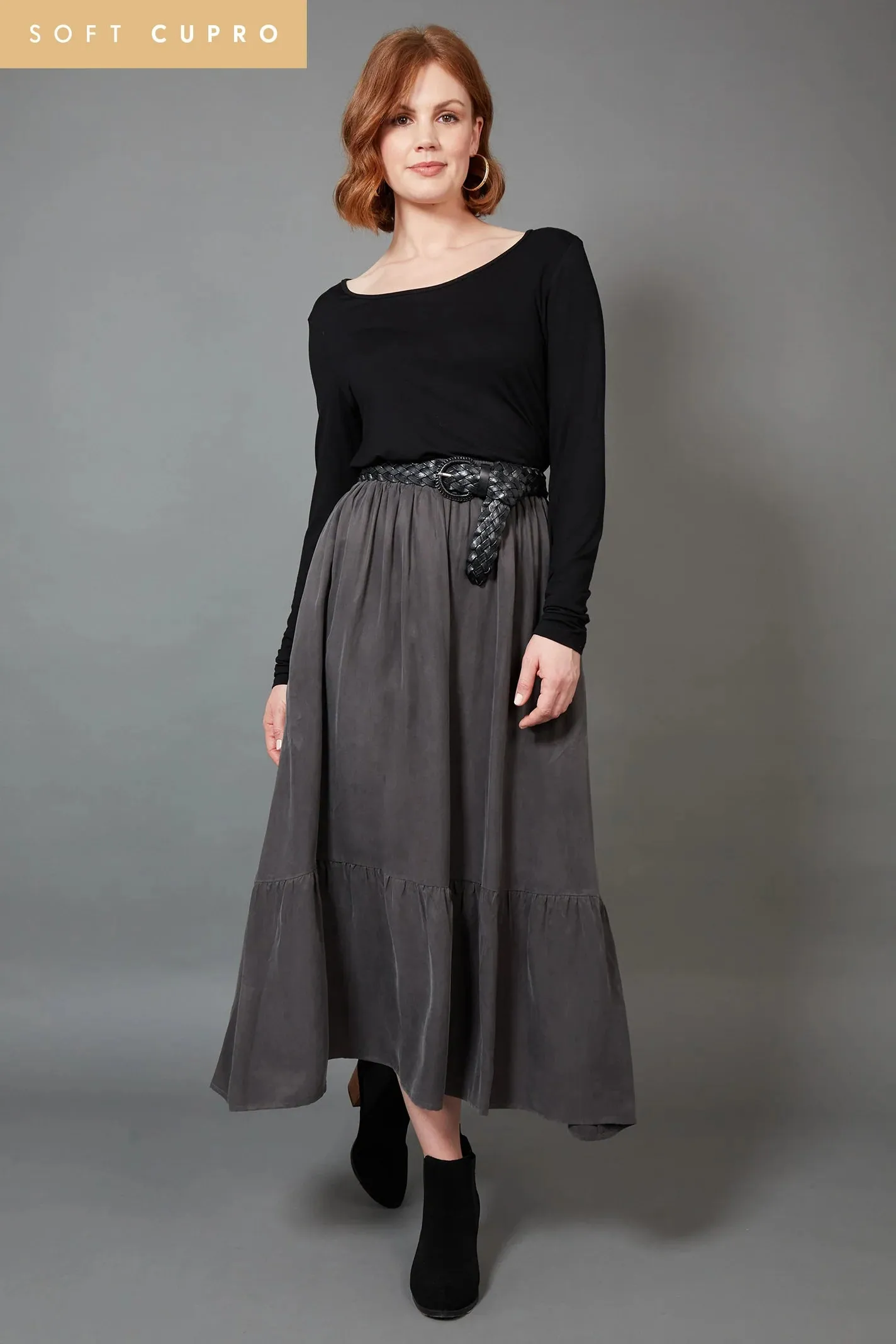 eb&ive - Vienetta Maxi Skirt - Fossil