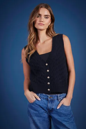 Estella Cable Knit Vest