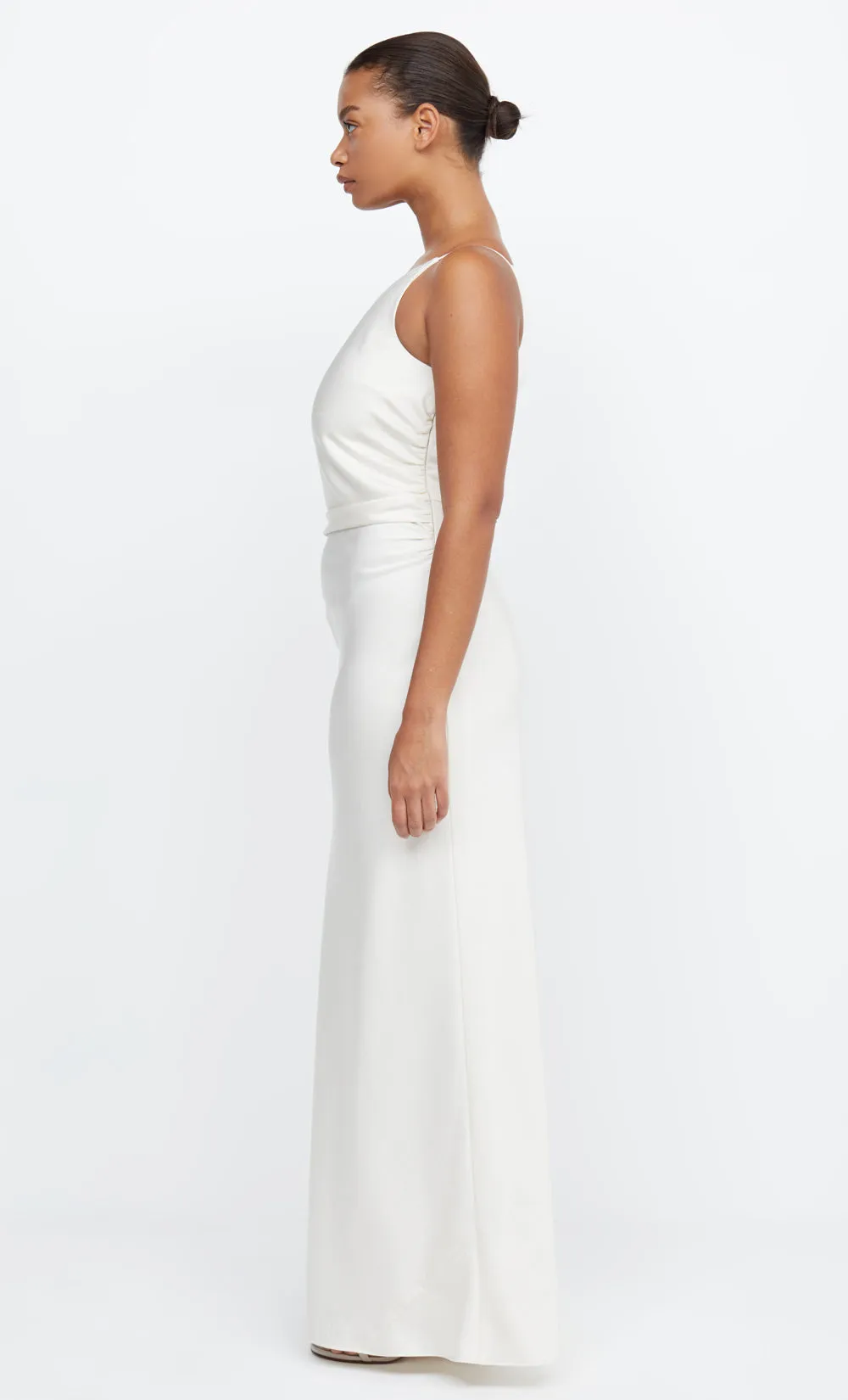 ETERNITY ASYM MAXI DRESS - CREAM