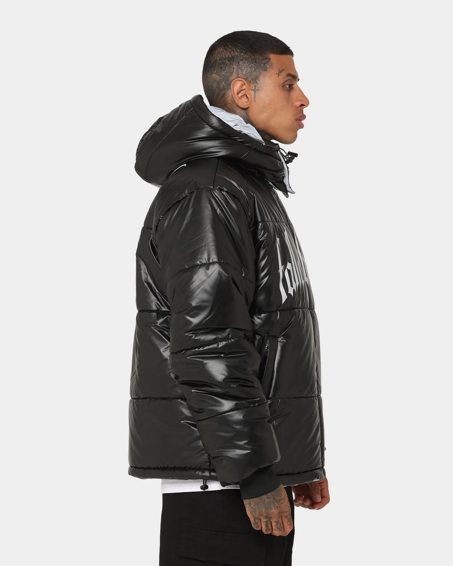 Fallen Breed Logo Puffer Jacket Black