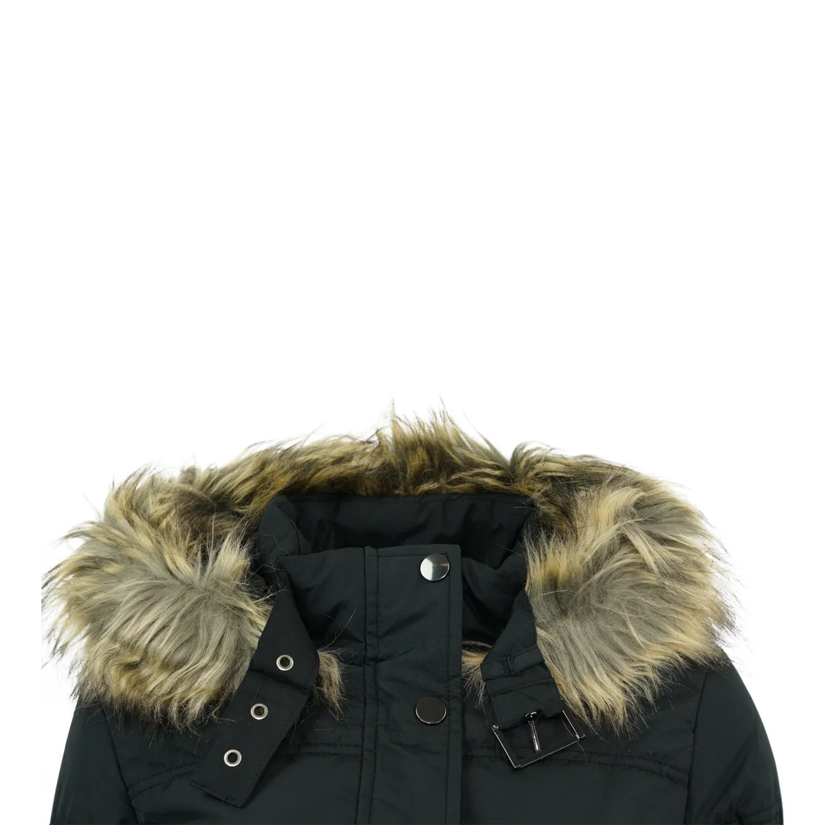 Falls Creek Junior Fur Trimmed Hooded Puffer Jacket