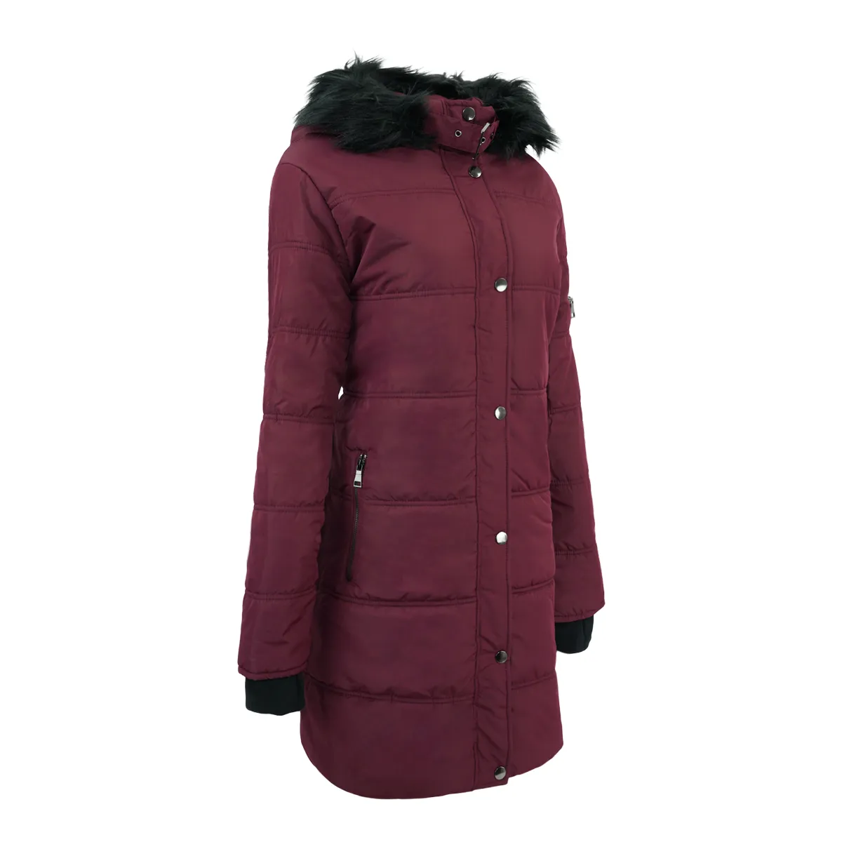 Falls Creek Junior Fur Trimmed Hooded Puffer Jacket